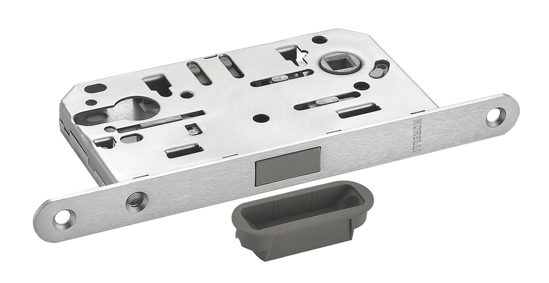 Защелка межкомнатная M1885 SSC магнитная под цилиндр, цвет суперматовый хром фото купить в Волгограде