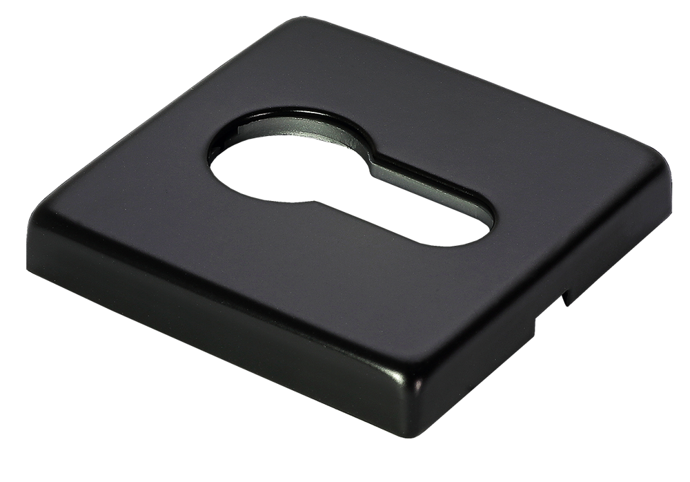 Накладка под евроцилиндр LUX-KH-S5 NERO-ST, цвет - черный soft-touch фото купить Волгоград