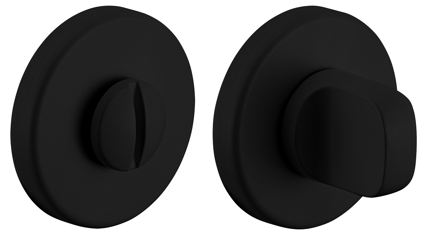 Завертка сантехническая LUX-WC-R5 NERO-ST, цвет - черный soft-touch фото купить Волгоград