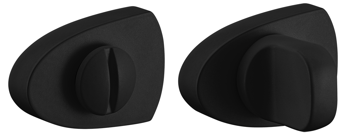 Завертка сантехническая LUX-WC-UN NERO-ST цвет - черный soft-touch фото купить Волгоград