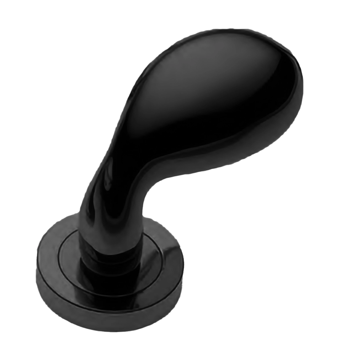 Ручка дверная AIR-2 R2 NERO раздельная на круглой розетке, цвет - черный фото купить Волгоград