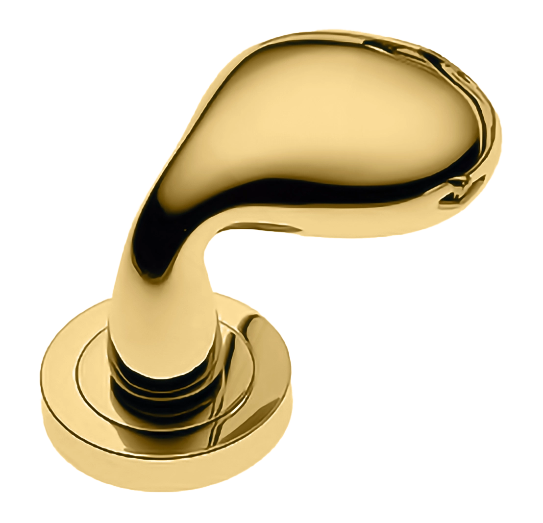Ручка дверная SIENA-2 R2 OTL раздельная на круглой розетке, цвет - золото фото купить Волгоград