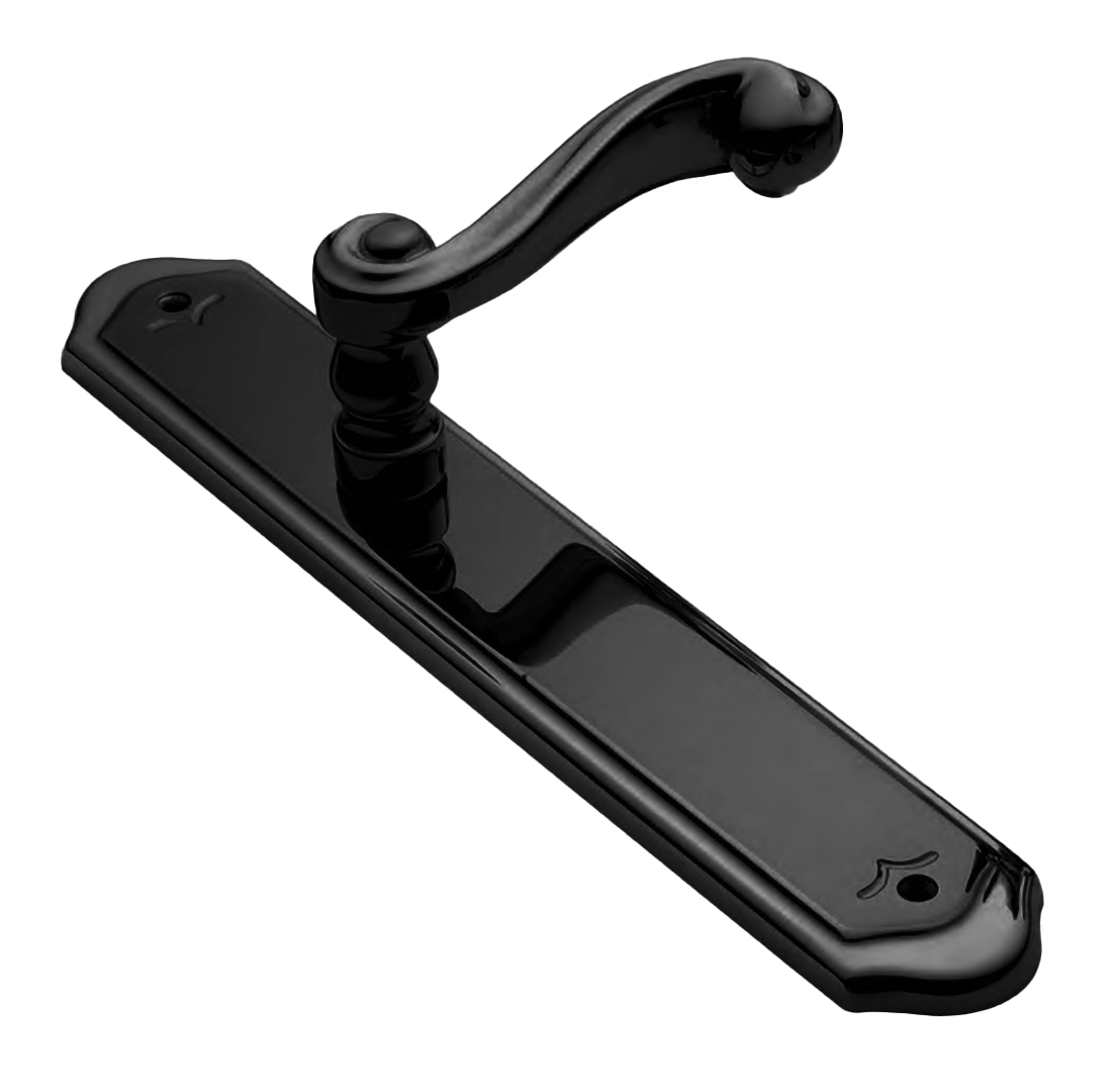 Ручка на планке PLAZA PL NERO, цвет - черный фото купить Волгоград