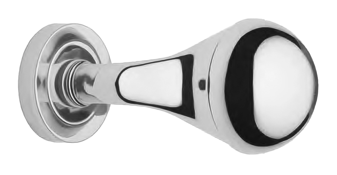 Поворотный кноб ART.402 CRO на круглой розетке с накладкой, цвет - хром фото купить Волгоград