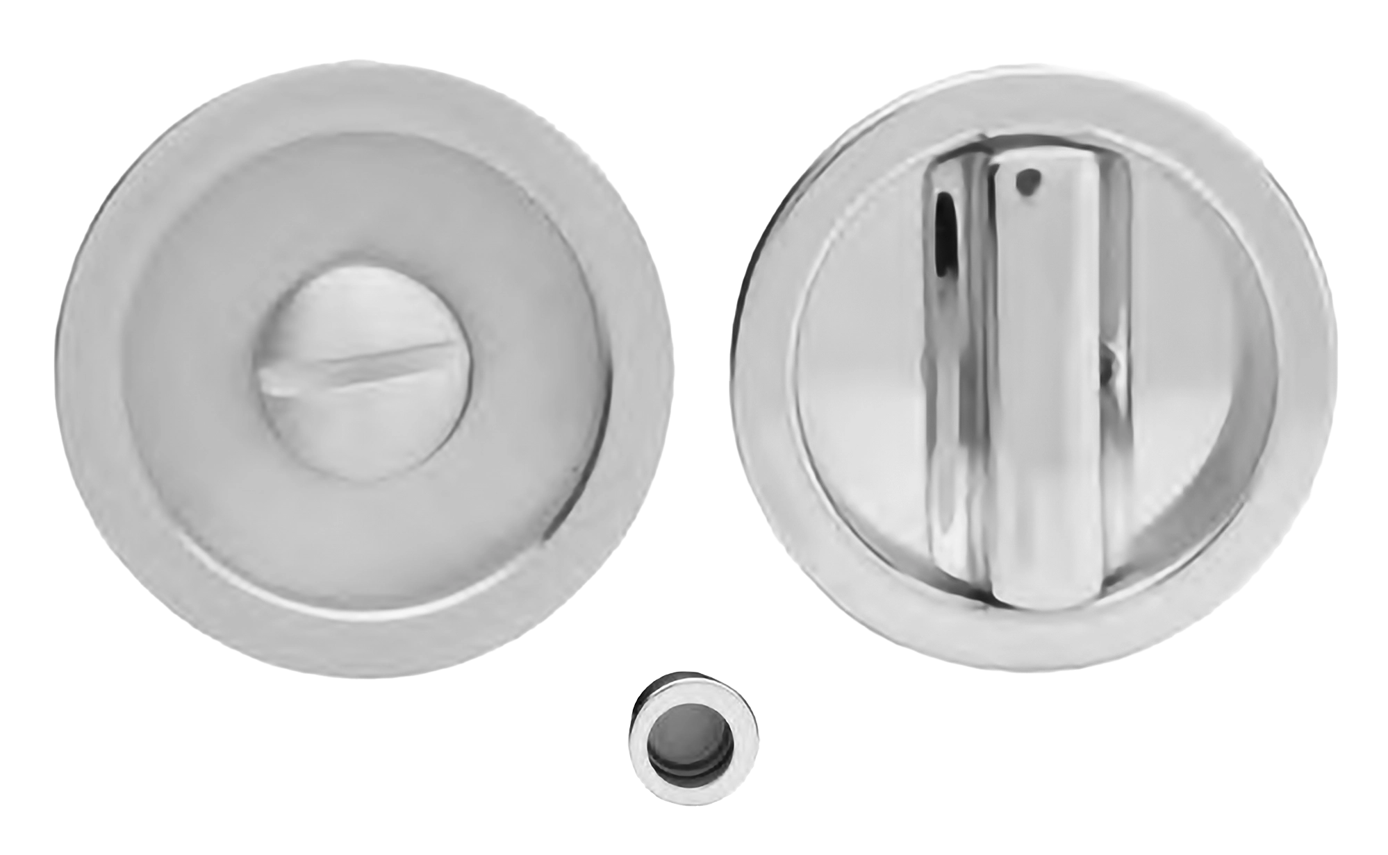 Ручка для раздвижной двери ART.55/A CRO с заверткой WC и пальчиковой ручкой, цвет - хром фото купить Волгоград