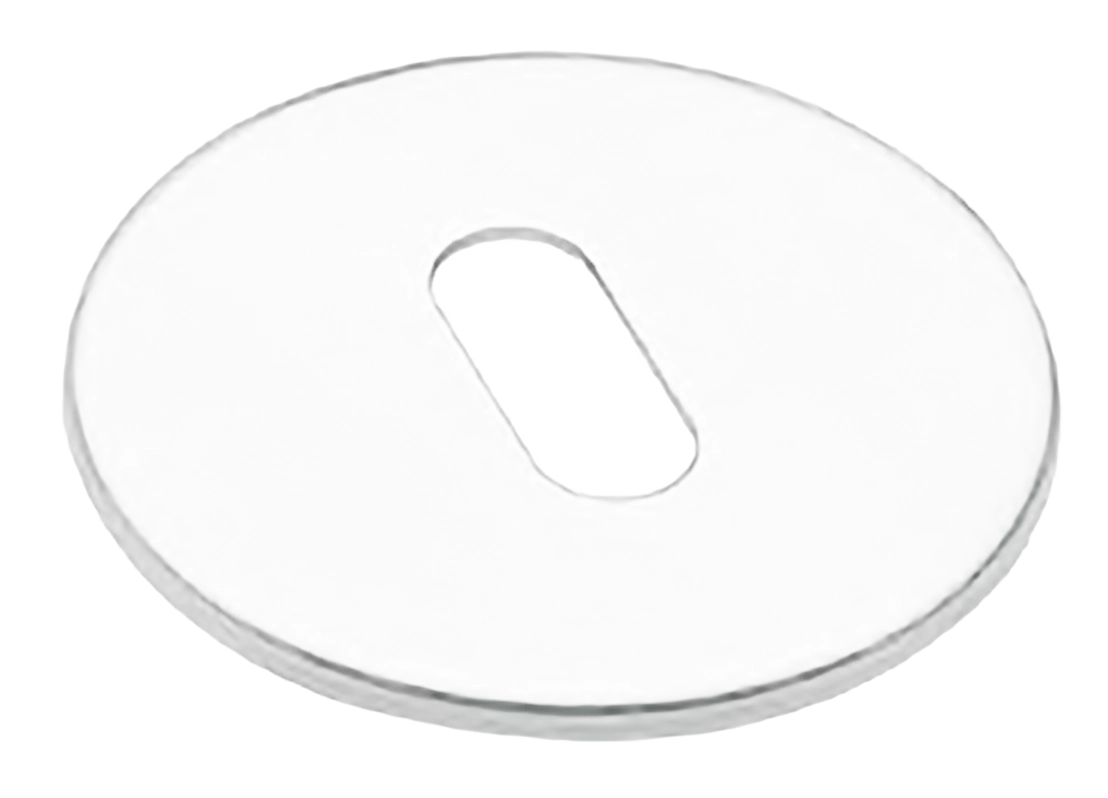 Накладка на ключевой цилиндр LUX-FK-R1 BIA на круглой розетке под ключ буратино для ручек VOSTOK и SOYUZ-APOLLO, цвет - белый фото купить Волгоград