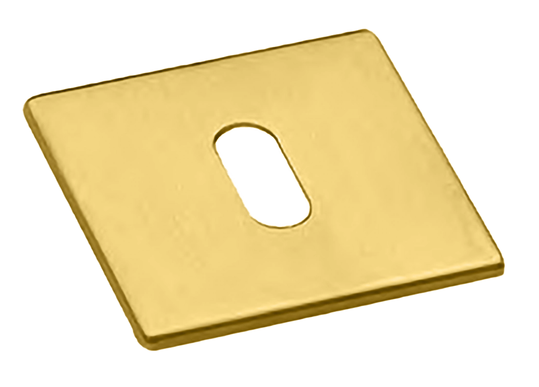 Накладка на ключевой цилиндр LUX-FK-S5 OTL на квадратной розетке под ключ буратино, цвет - золото фото купить Волгоград