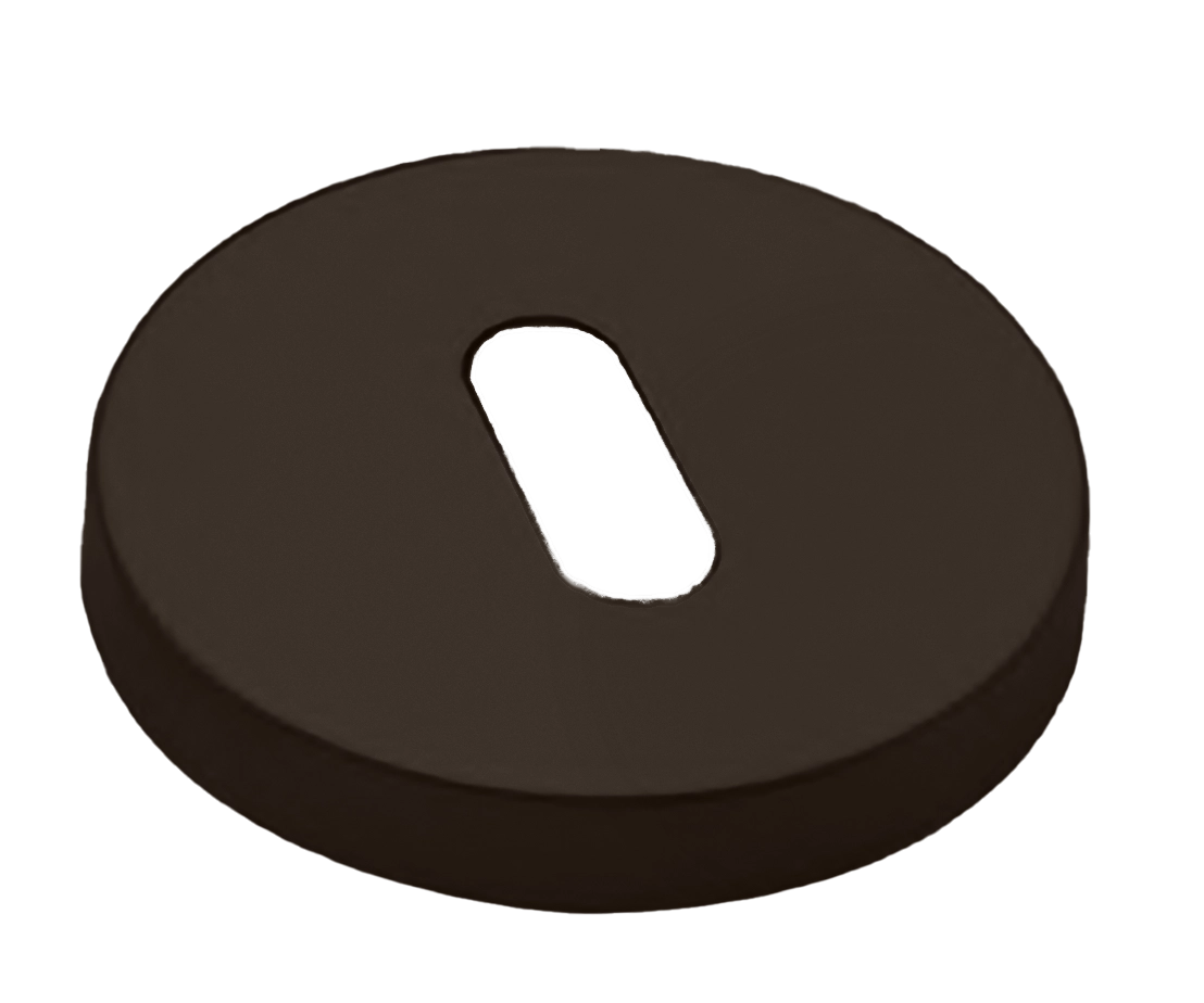 Накладка на ключевой цилиндр LUX-FK-R6 ANT на круглой розетке под ключ буратино, цвет - антрацит фото купить Волгоград