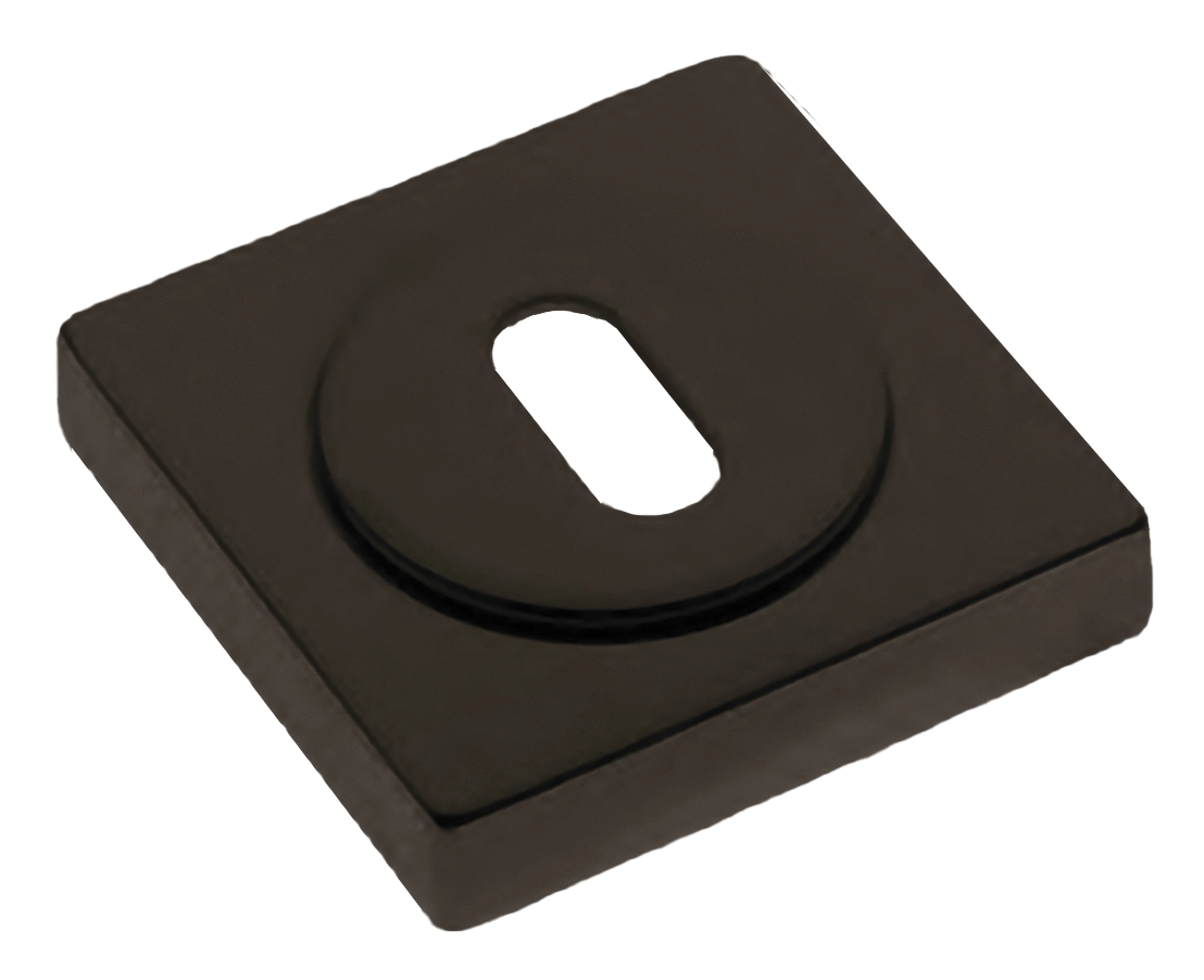 Накладка на ключевой цилиндр LUX-FK-S2 ANT на квадратной розетке под ключ буратино, цвет - антрацит фото купить Волгоград