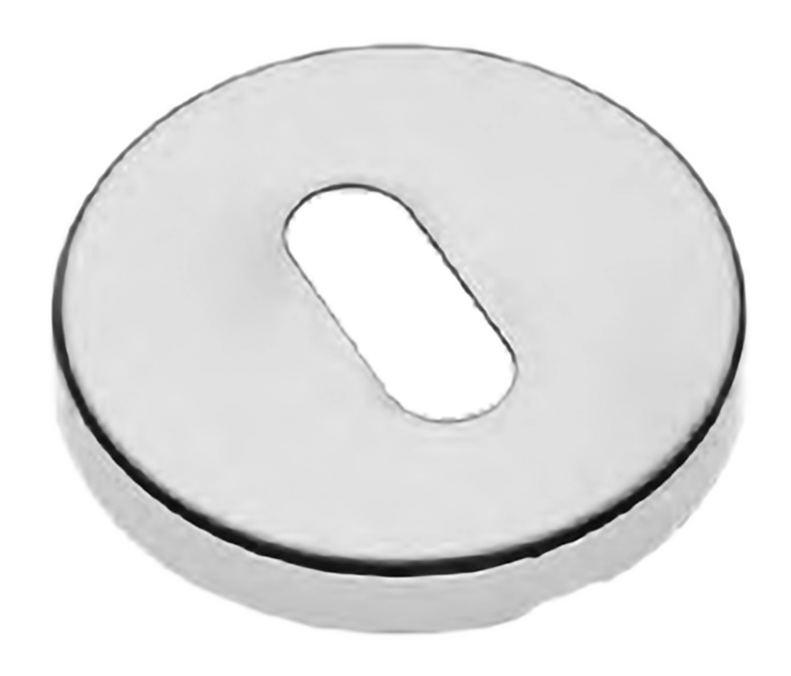 Накладка на ключевой цилиндр LUX-FK-R3 CRO на круглой розетке под ключ буратино, цвет - хром фото купить Волгоград