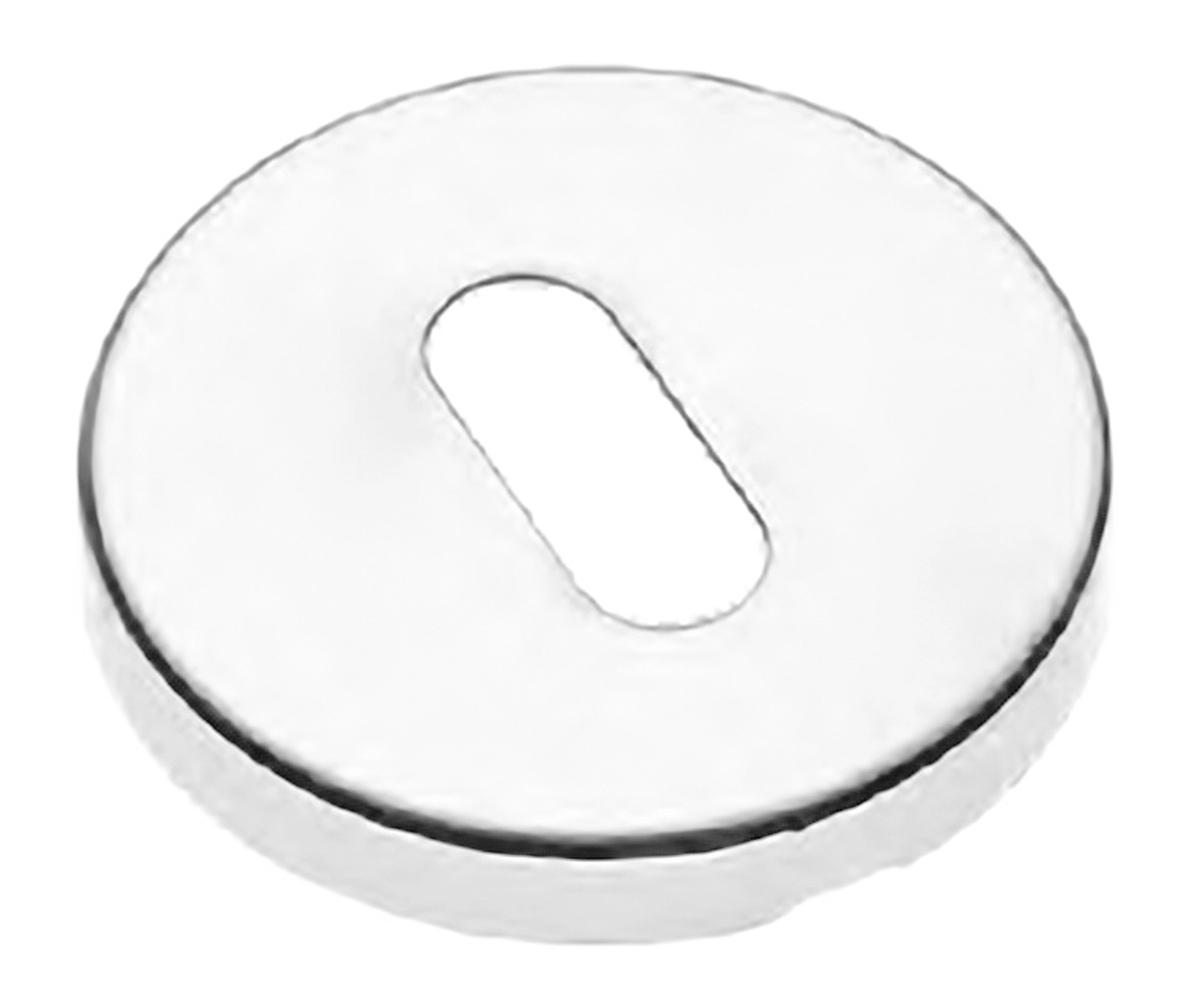 Накладка на ключевой цилиндр LUX-FK-R3 BIA на круглой розетке под ключ буратино, цвет - белый фото купить Волгоград