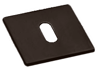Накладка на ключевой цилиндр LUX-FK-S1 ANT на квадратной розетке под ключ буратино, цвет - антрацит фото купить Волгоград