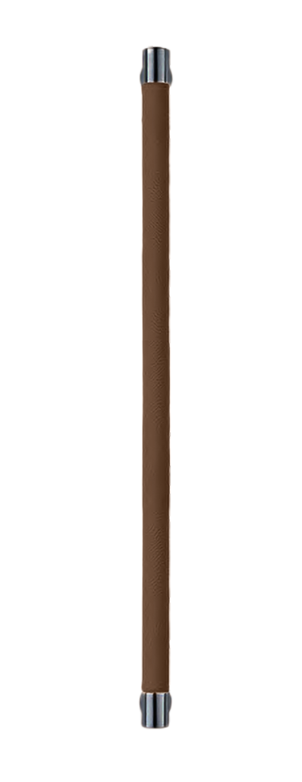 Ручка-скоба HIDE LEATHER PH/A NERO/TESTA DI MORO, цвет - черный/темно-коричневый фото купить Волгоград