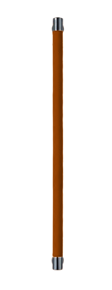 Ручка-скоба HIDE LEATHER PH/A NERO/CUOIO, цвет - черный/светло-коричневый фото купить Волгоград