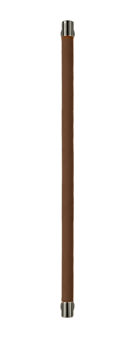 Ручка-скоба HIDE LEATHER PH/A ANT/TESTA DI MORO, цвет - антрацит/темно-коричневый фото купить Волгоград