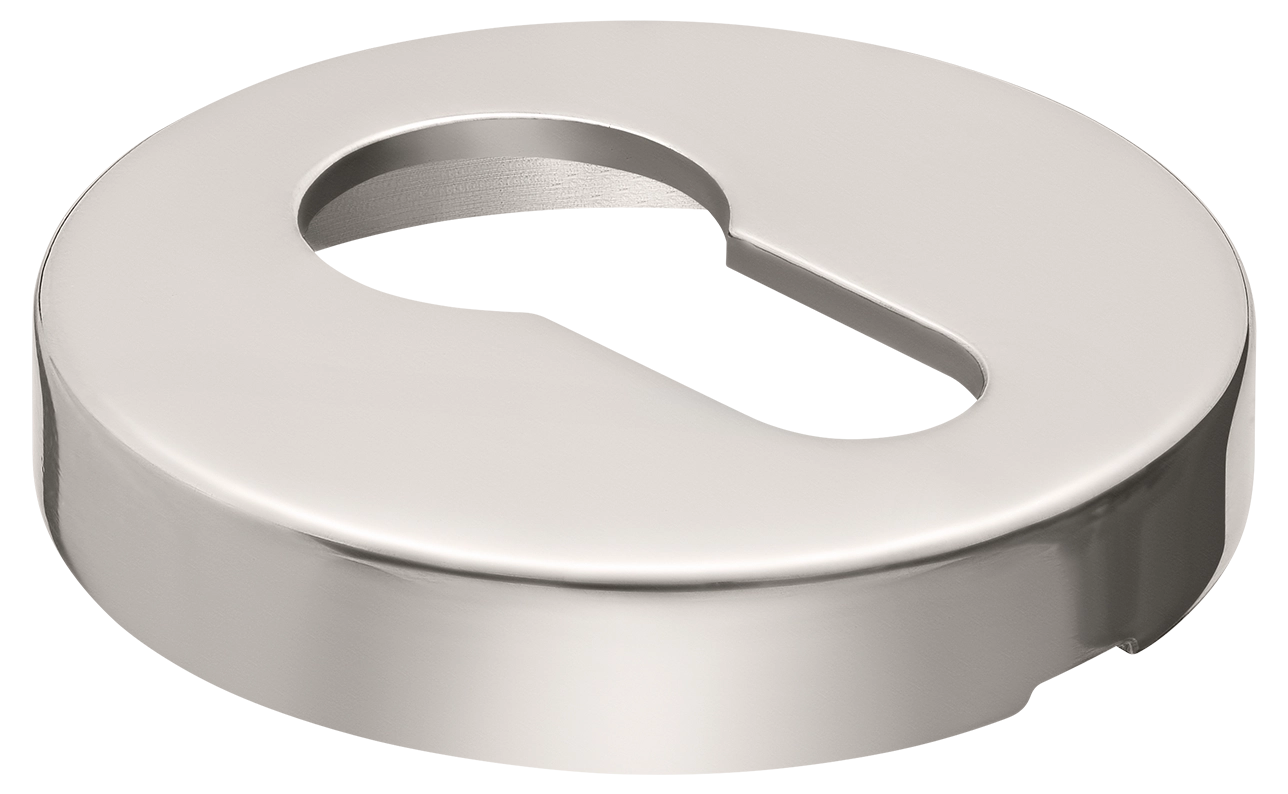 LUX-KH-R2 NIK, накладка на ключевой цилиндр на круглой розетке, цвет - никель фото купить в Волгограде