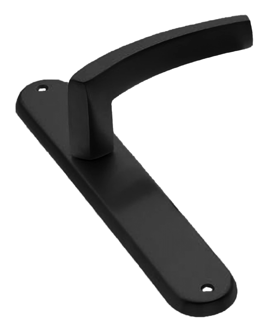 Ручка дверная на планке WIND PL NERO, цвет черный, латунь фото купить в Волгограде