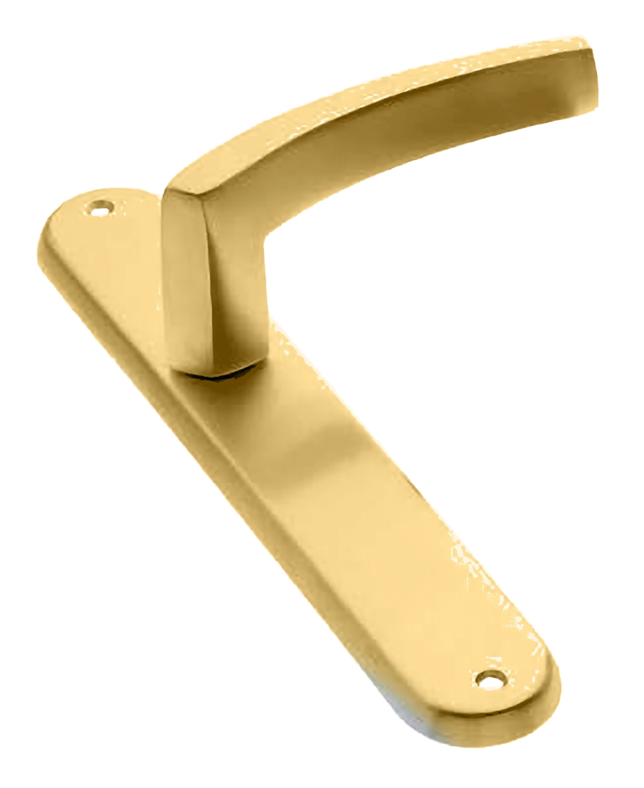 Ручка дверная на планке WIND PL OSA, цвет матовое золото, латунь фото купить в Волгограде