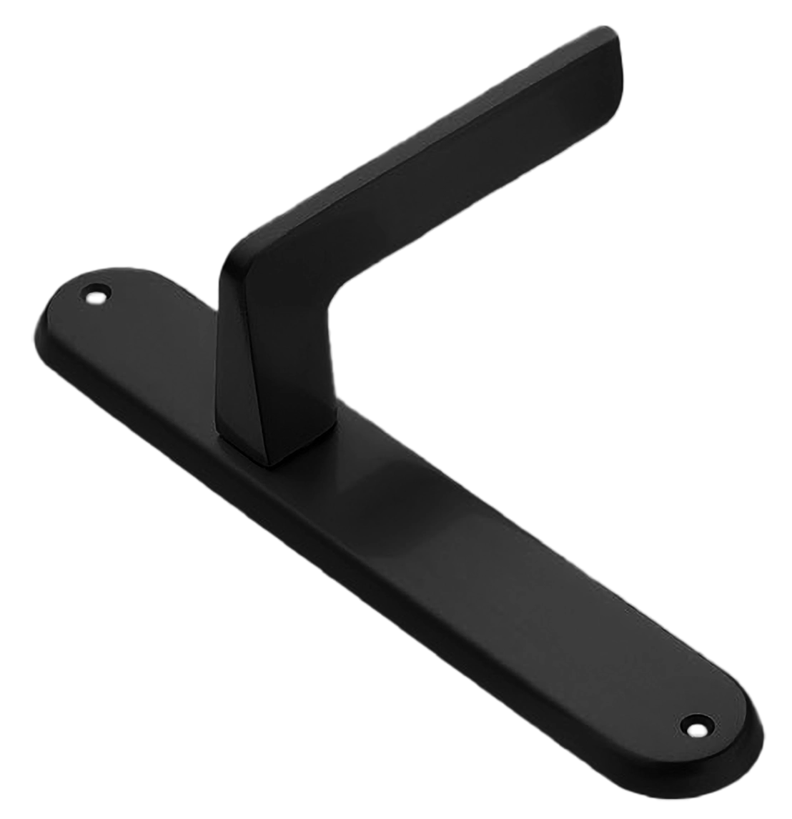 Ручка дверная на планке ROCK PL NERO, цвет черный, латунь фото купить в Волгограде