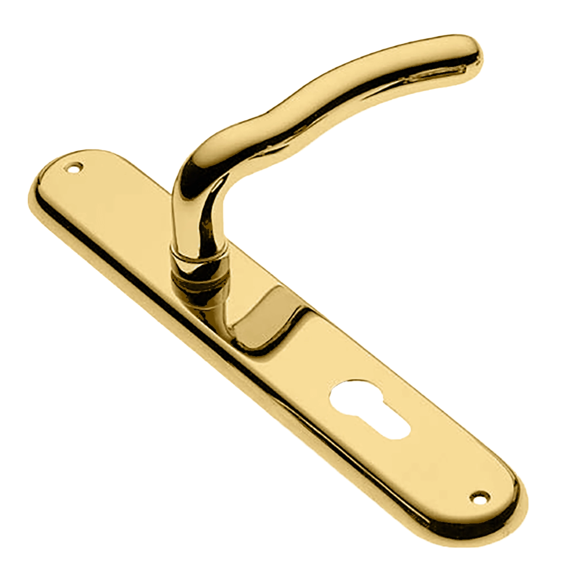 Ручка дверная на планке SNAKE PL OTL, цвет золото, латунь фото купить в Волгограде