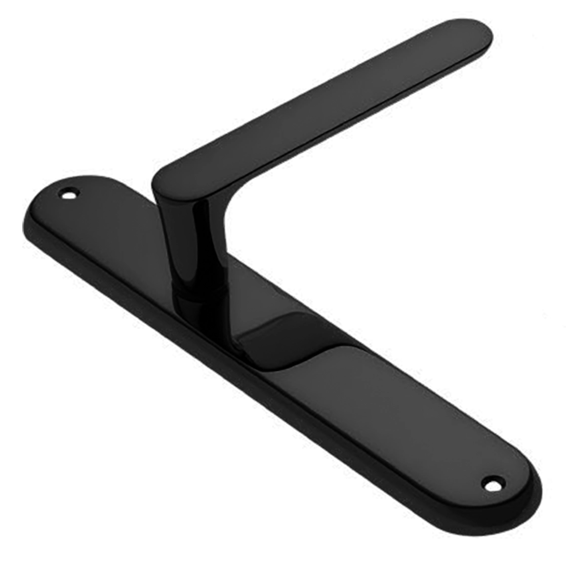 Ручка дверная на планке LE BOAT PL NERO, цвет черный, латунь фото купить в Волгограде