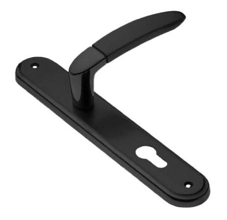 Ручка дверная на планке SAIL PL NERO, цвет черный, латунь фото купить в Волгограде