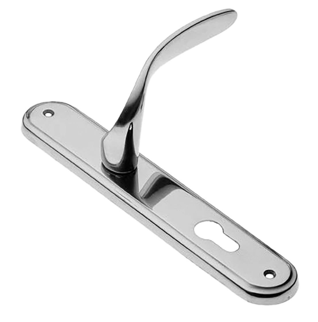 Ручка дверная на планке COBRA PL CRO, цвет хром, латунь фото купить в Волгограде