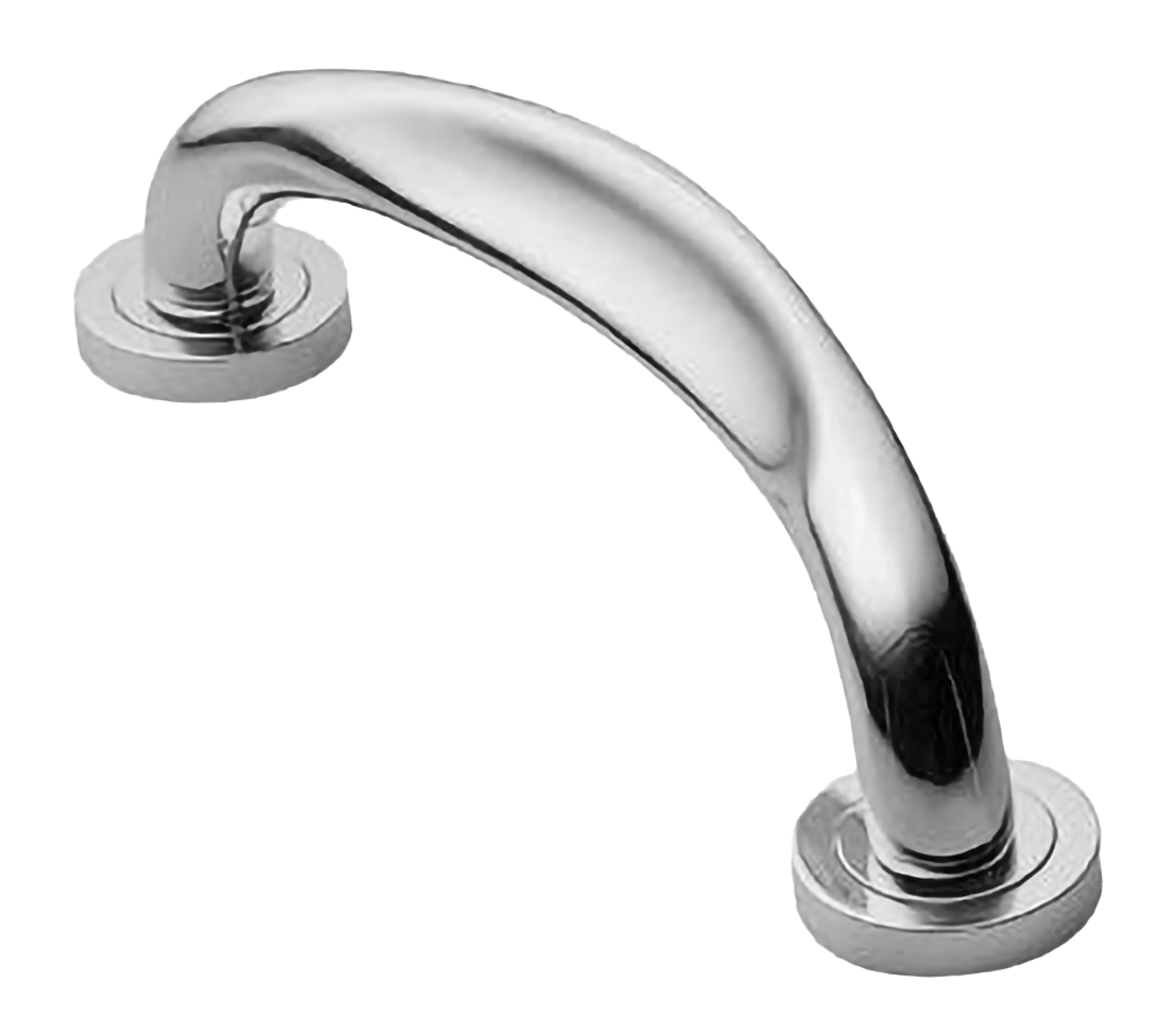 Ручка-скоба дверная RAFT PH CRO на круглой розетке, цвет хром, латунь фото купить в Волгограде