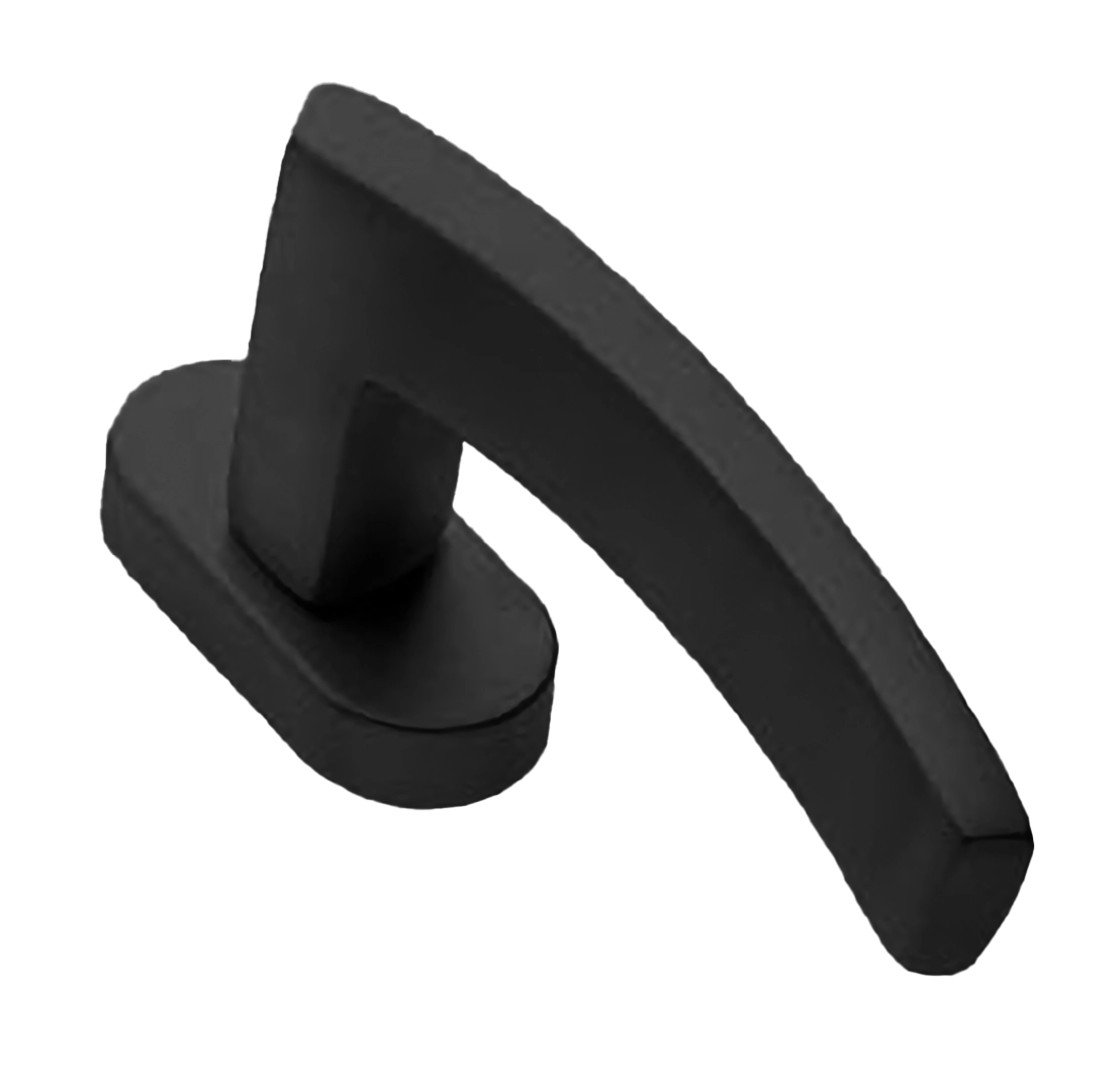 Ручка оконная WIND W1 NERO на прямоугольной розетке, цвет черный, латунь фото купить в Волгограде