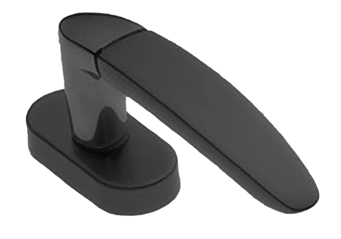 Ручка оконная SAIL W1 NERO на прямоугольной розетке, цвет черный, латунь фото купить в Волгограде