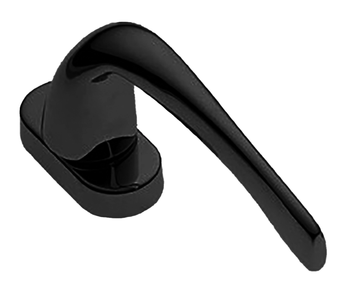 Ручка оконная LE MANS W1 NERO на прямоугольной розетке, цвет черный, латунь фото купить в Волгограде