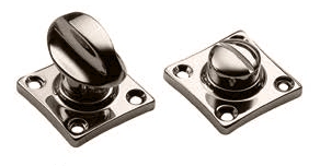 LUX-WC-RIVA NIK, завертка сантехническая на квадратной розетке для ручки RIVA, цвет - никель фото купить в Волгограде