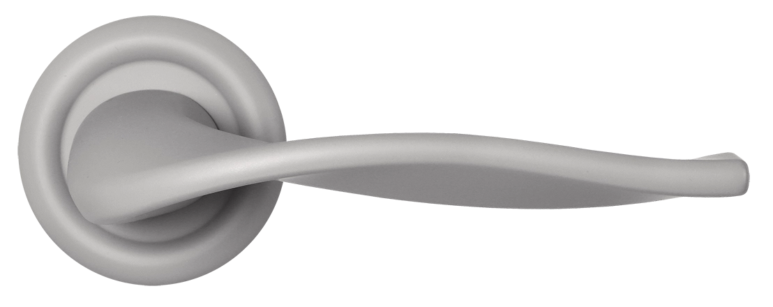 Ручка дверная SKYSCRAPER R7 SMI на круглой розетке, цвет Весенняя дымка/Spring Mist фото купить в Волгограде