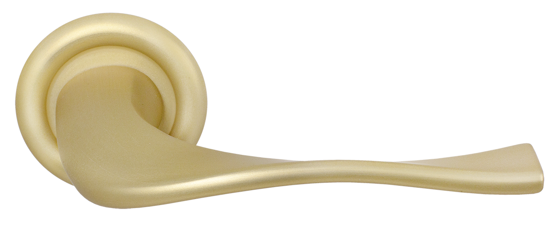 Ручка дверная SKYSCRAPER R7 AH на круглой розетке, цвет Осенний мёд/Autumn Honey фото купить Волгоград