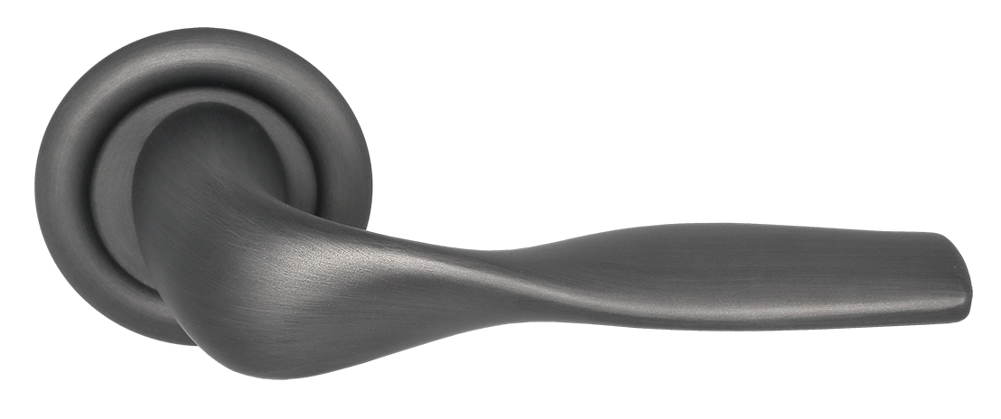 Ручка дверная LVB R7 SST на круглой розетке, цвет Летняя гроза/Summer Storm фото купить Волгоград