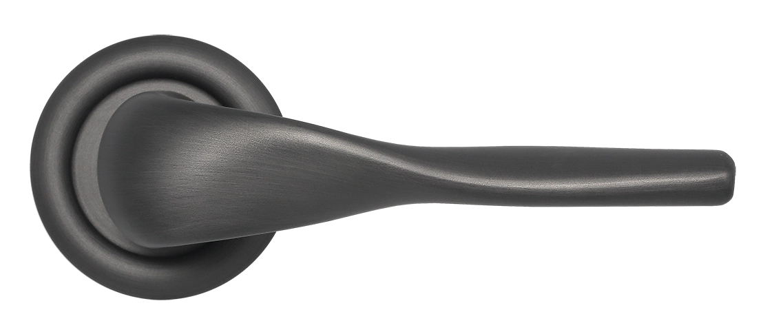 Ручка дверная LVB R7 SST на круглой розетке, цвет Летняя гроза/Summer Storm фото купить в Волгограде