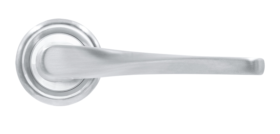 Ручка дверная THE OLYMPICS R7 WF на круглой розетке, цвет Зимняя стужа/Winter Frost фото купить в Волгограде