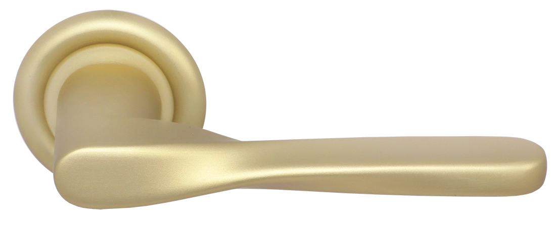 Ручка дверная THE OLYMPICS R7 AH на круглой розетке, цвет Осенний мёд/Autumn Honey фото купить Волгоград