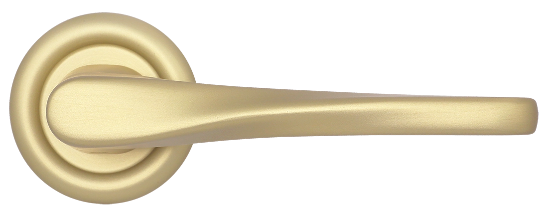 Ручка дверная THE OLYMPICS R7 AH на круглой розетке, цвет Осенний мёд/Autumn Honey фото купить в Волгограде