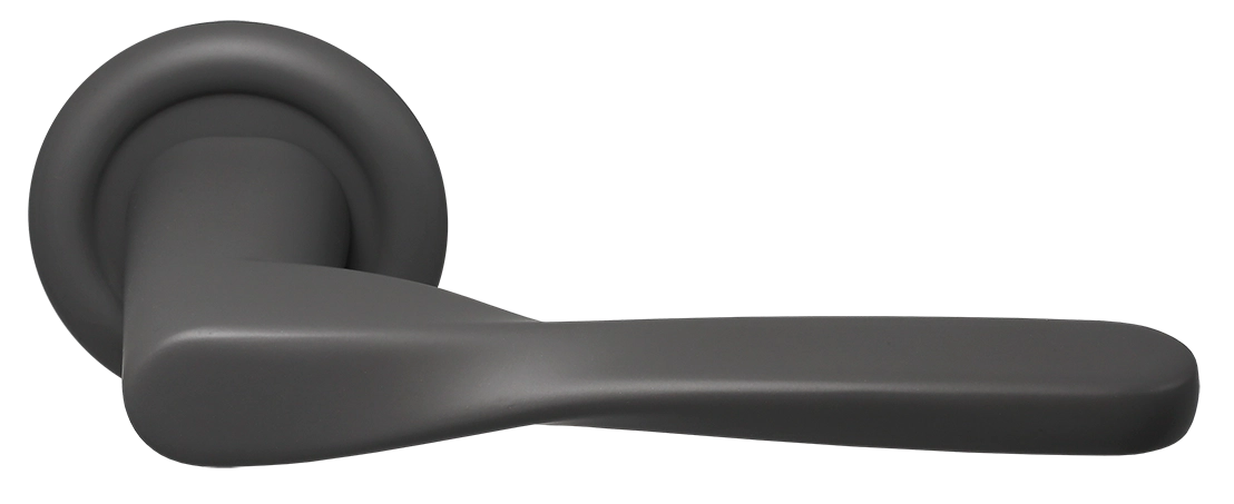 Ручка дверная THE OLYMPICS R7 SSW на круглой розетке, цвет Стокгольмский снегопад/Stockholm Snowfall фото купить Волгоград