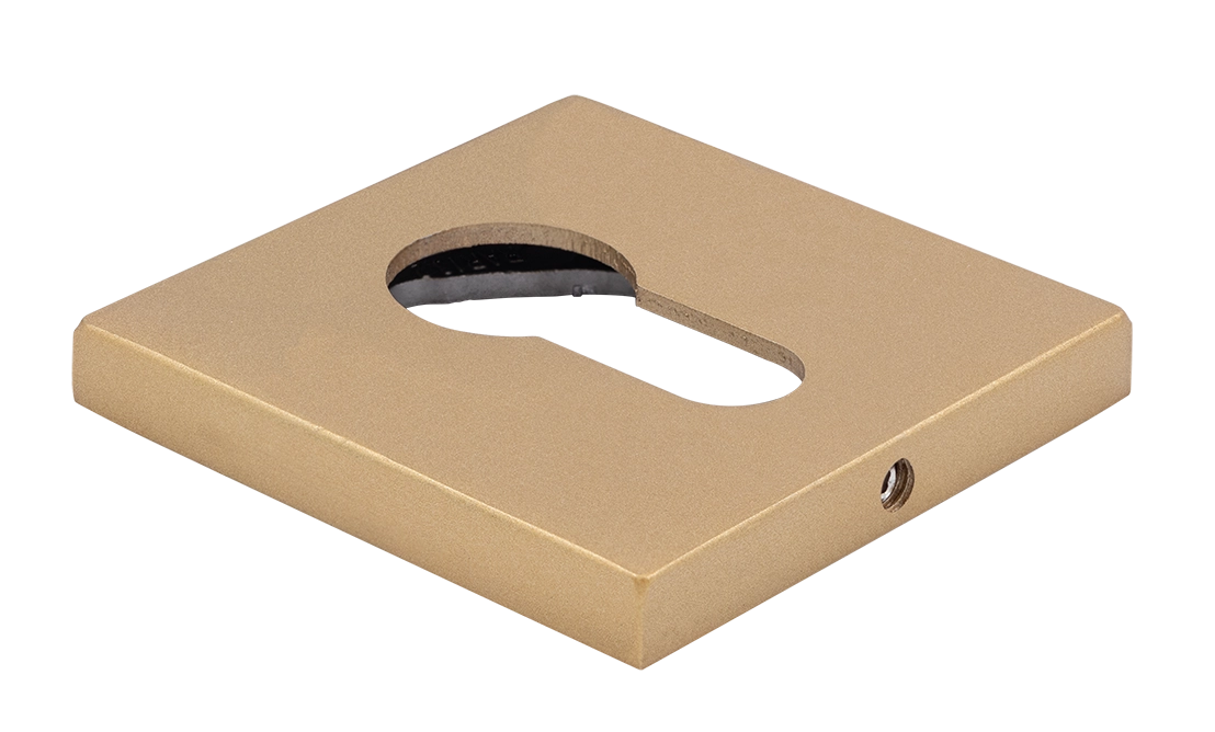 Накладка на замок MH-KH-S6 FTG под евроцилиндр, цвет матовое итальянское золото фото купить Волгоград