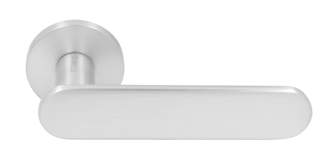 Ручка дверная MH-65-R6 SEMPIONE SC на круглой розетке, цвет матовый хром фото купить Волгоград