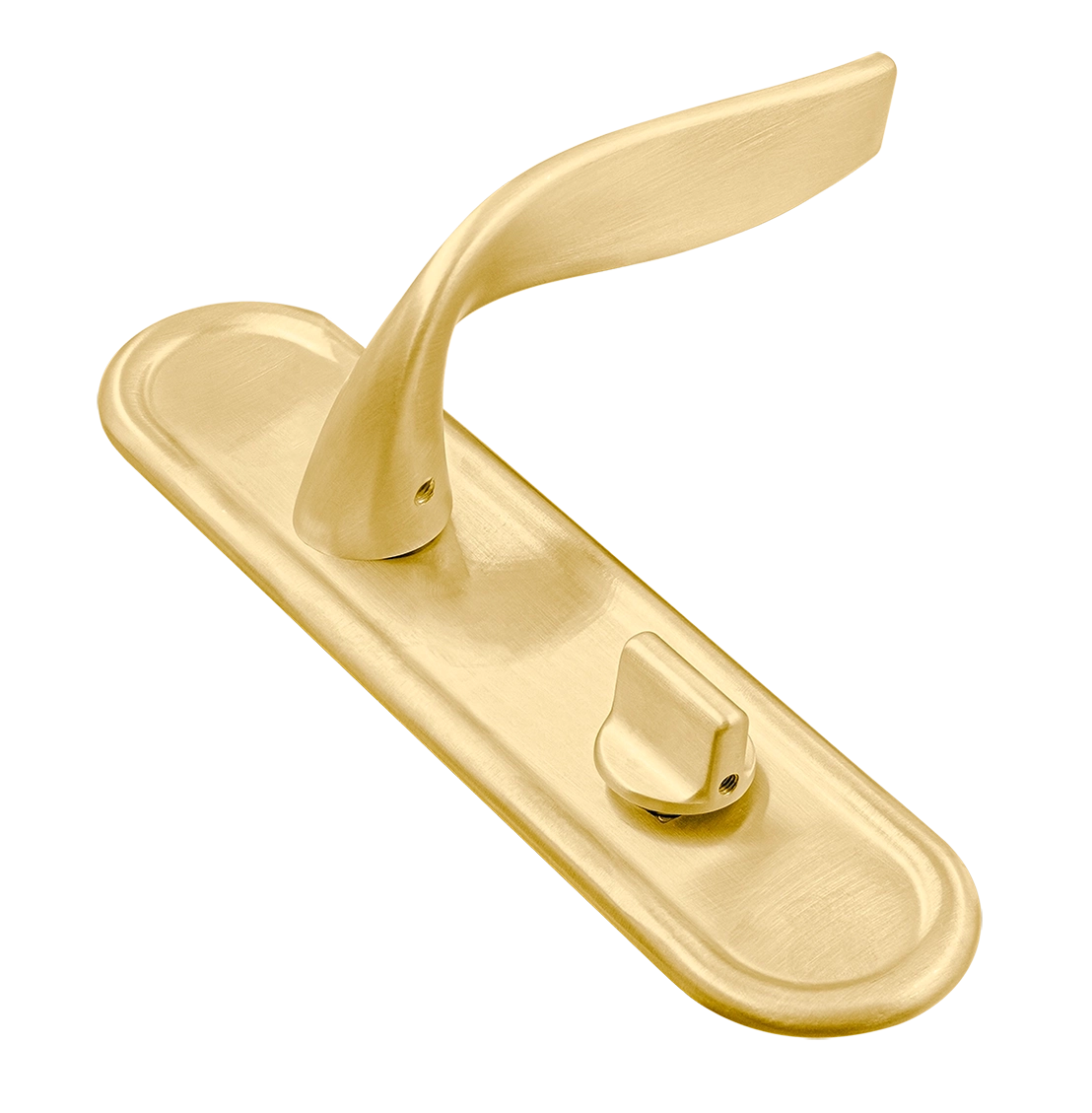 Ручка дверная SKYSCRAPER PLR WC AH на планке под сантехническую завертку, цвет Осенний мёд/Autumn Honey фото купить Волгоград