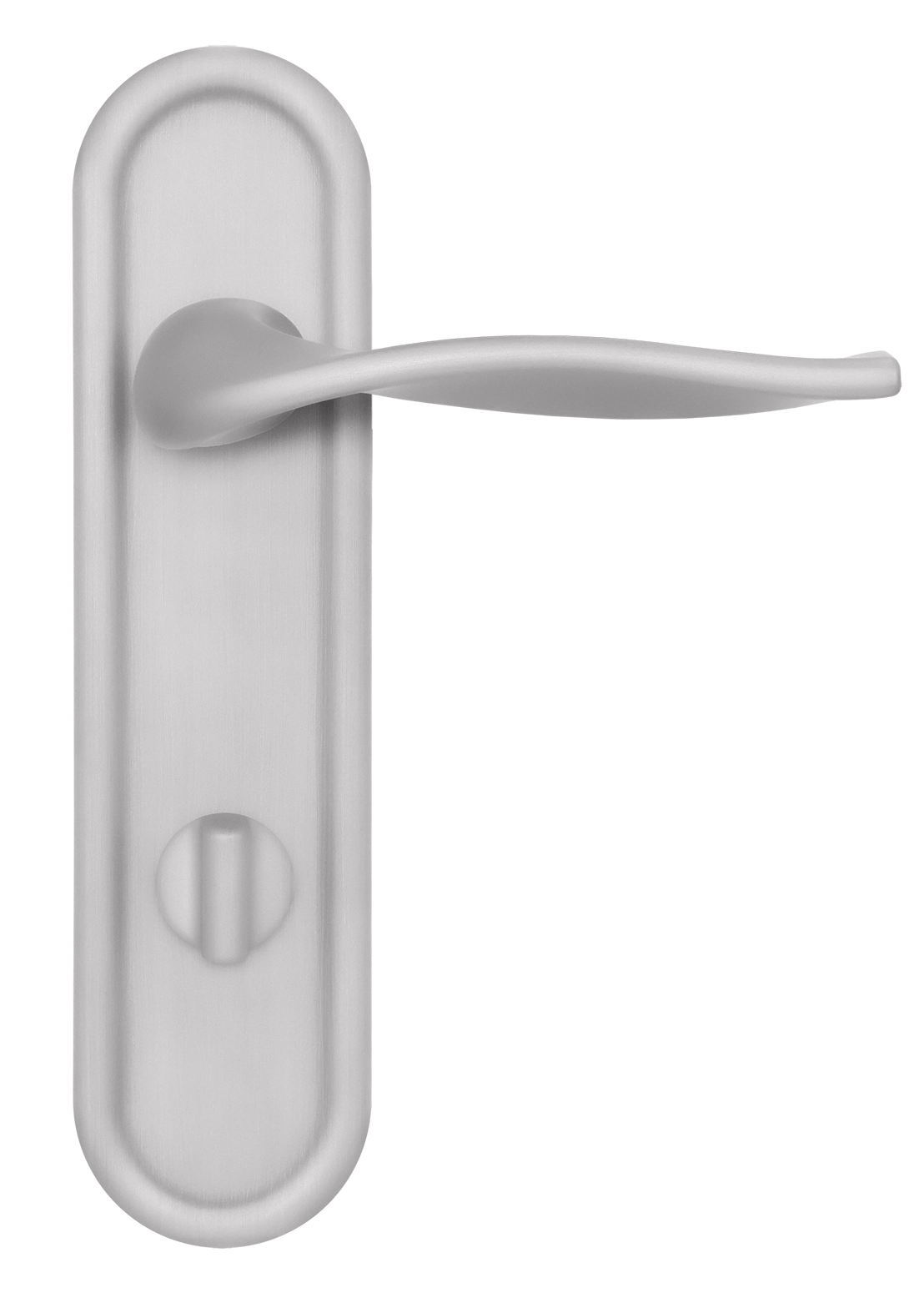 Ручка дверная SKYSCRAPER PLR WC SSW на планке под сантехническую завертку, цвет Стокгольмский снегопад/Stockholm Snowfall фото купить в Волгограде
