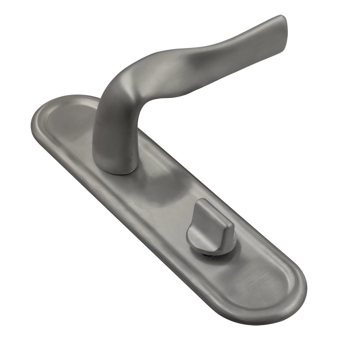 Ручка дверная LVB PLR WC WF на планке под сантехническую завертку, цвет Зимняя стужа/Winter Frost фото купить Волгоград