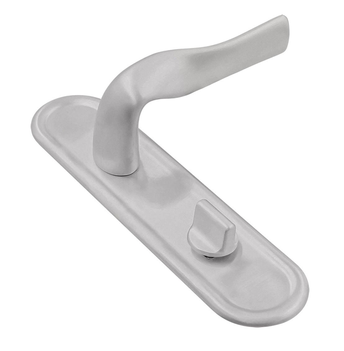 Ручка дверная LVB PLR WC SSW на планке под сантехническую завертку, цвет Стокгольмский снегопад/Stockholm Snowfall фото купить Волгоград