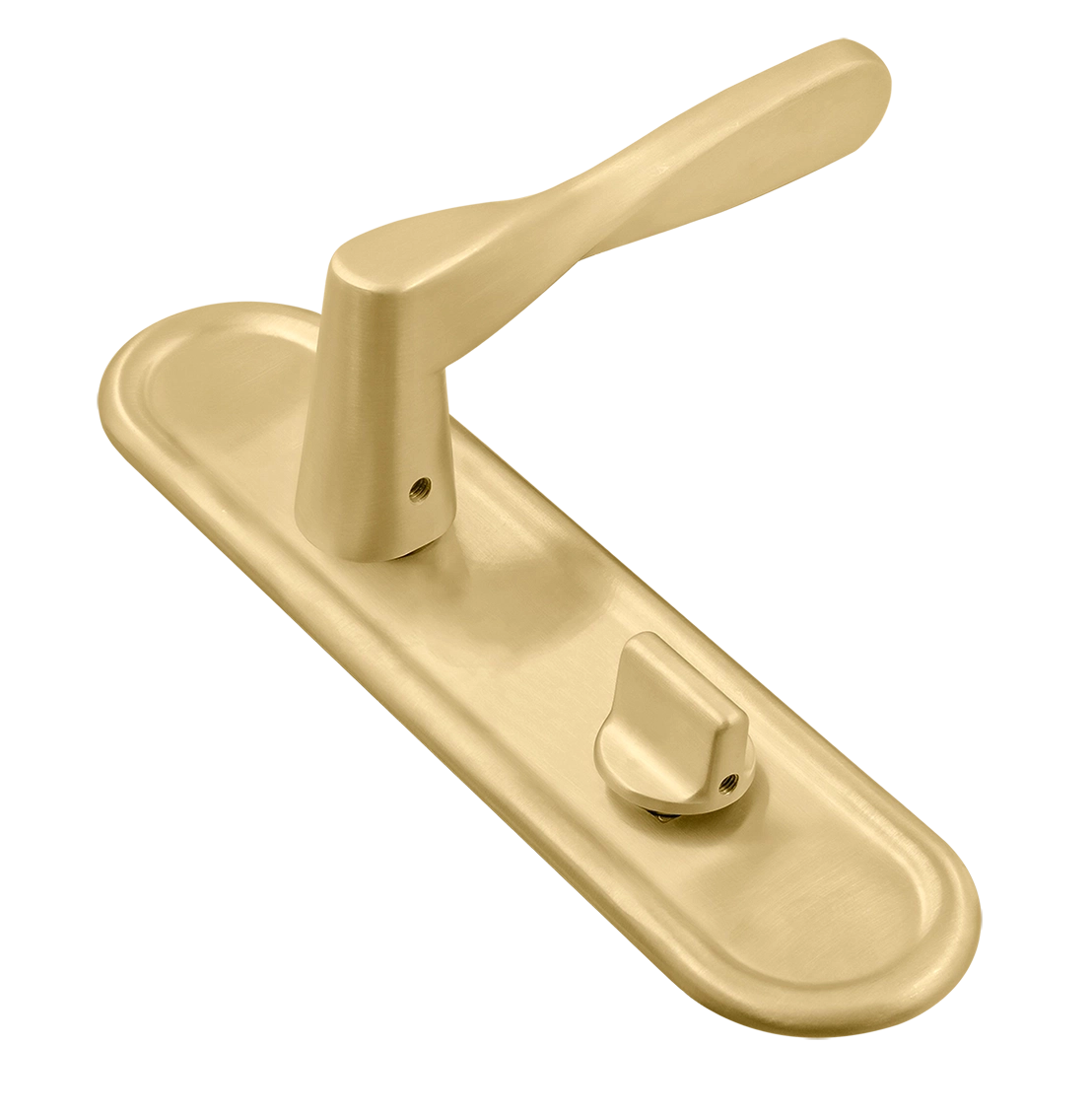 Ручка дверная THE OLYMPICS PLR WC AH на планке под сантехническую завертку, цвет Осенний мёд/Autumn Honey фото купить Волгоград