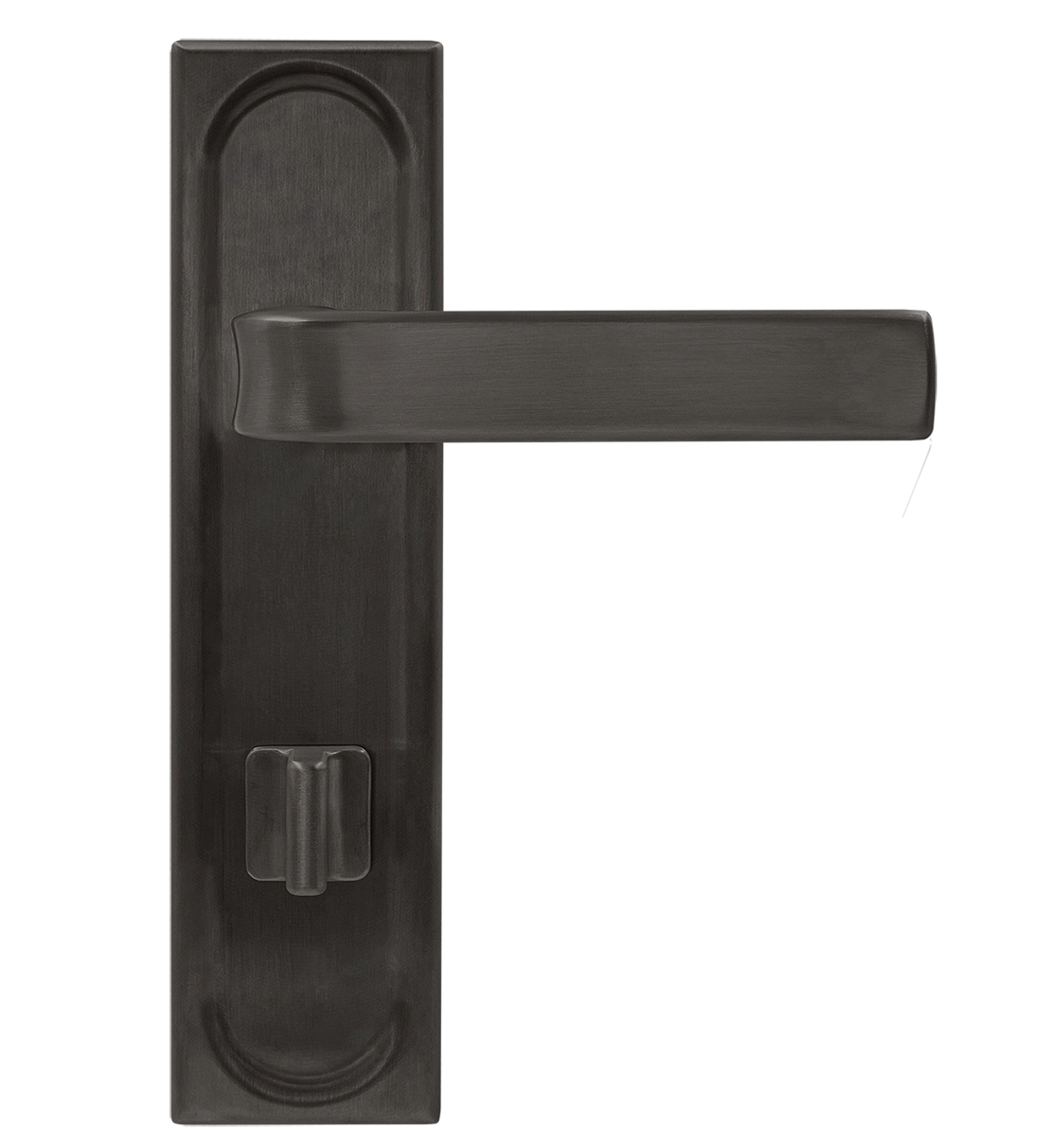 Ручка дверная THE BUS STATION PLS WC SST на планке под сантехническую завертку, цвет Летняя гроза/Summer Storm фото купить в Волгограде