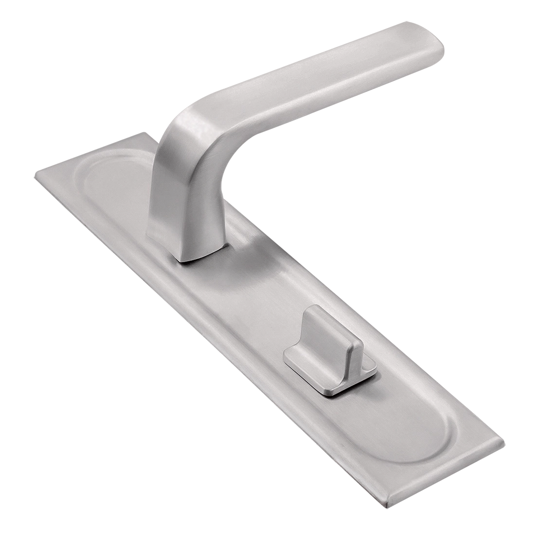 Ручка дверная THE BUS STATION PLS WC SSW на планке под сантехническую завертку, цвет Стокгольмский снегопад/Stockholm Snowfall фото купить Волгоград