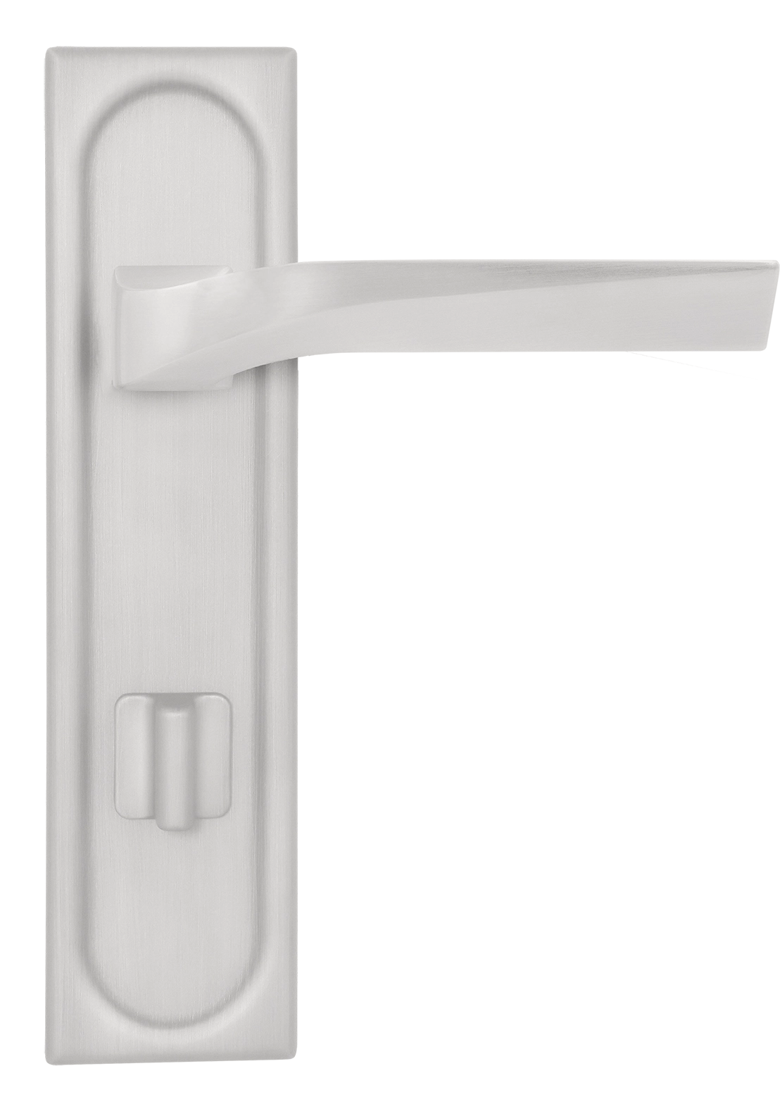 Ручка дверная WD CONCERT HALL PLS WC SSW на планке под сантехническую завертку, цвет Стокгольмский снегопад/Stockholm Snowfall фото купить в Волгограде